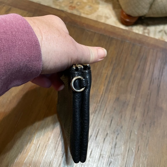 Coach Double Corner Zip Wallet Black - Picture 5 of 7